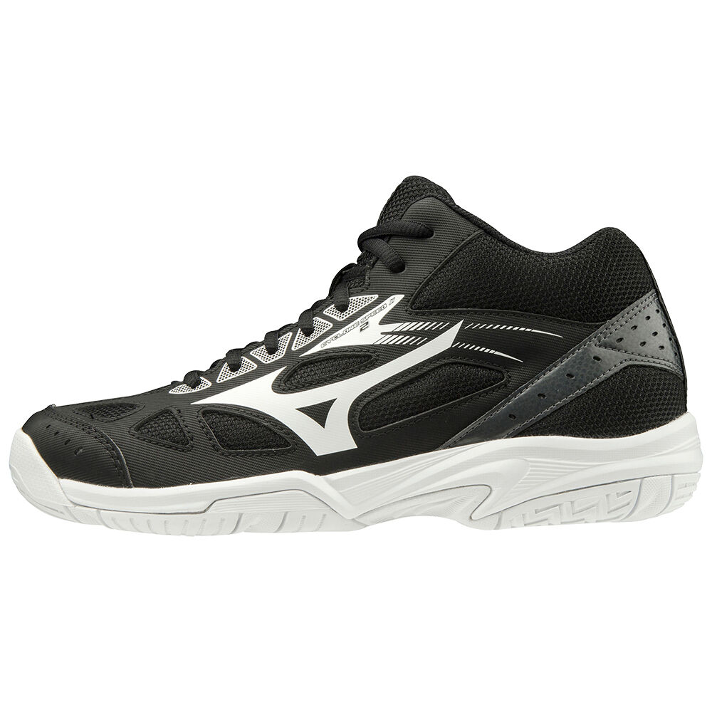 Scarpe Volley Mizuno Cyclone Speed 2 Mid Uomo - Nere/Bianche/Grigie Scuro - 10972-AHFJ